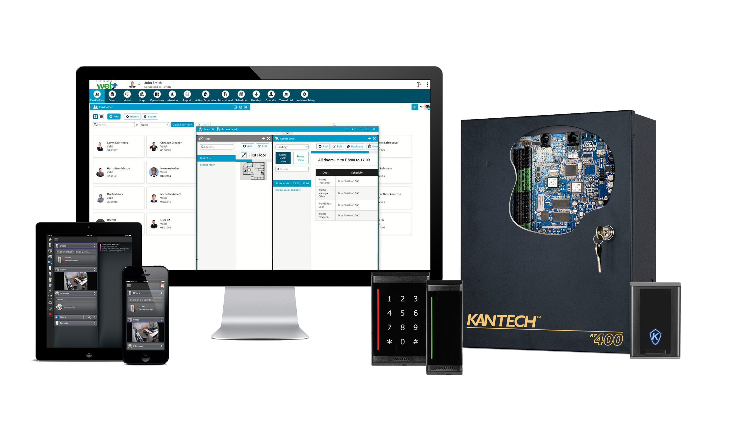 Kantech EntraPass Software, Web and Mobile Management planning reference