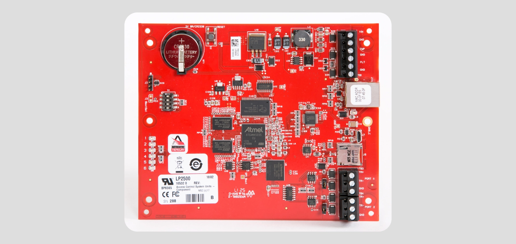 Mercury intelligent controllers supported by Brivo
