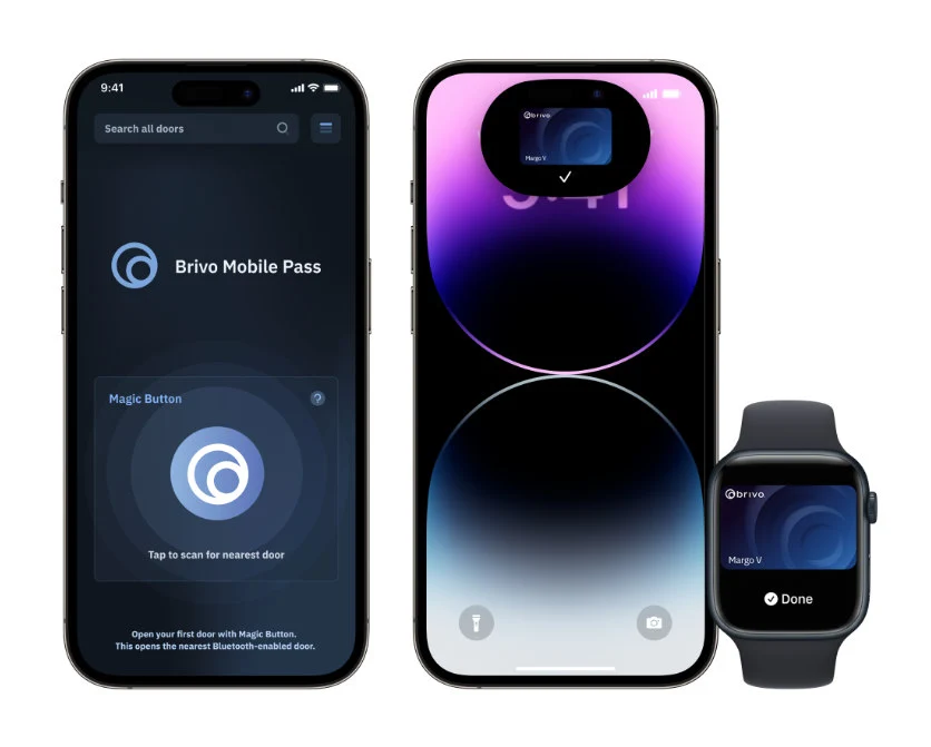 Brivo mobile credential on phones and watches
